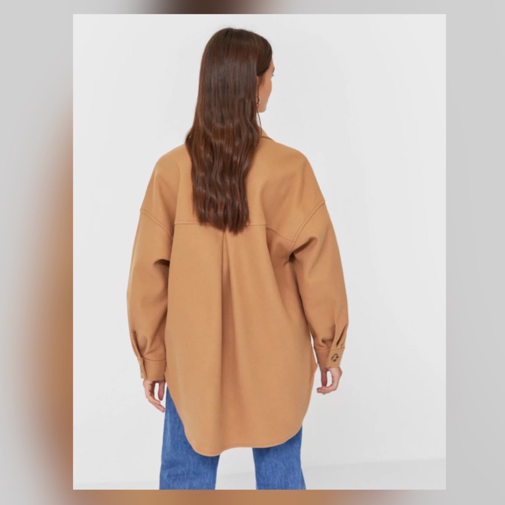 ASOS Shacket in Camel NWT - Picture 3 of 4